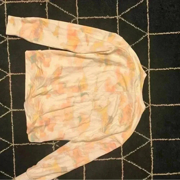 Pastel Tie Dye‎ Crewneck Sweatshirt Watercolor Long Sleeve Casual Pullover A46 - Picture 3 of 5